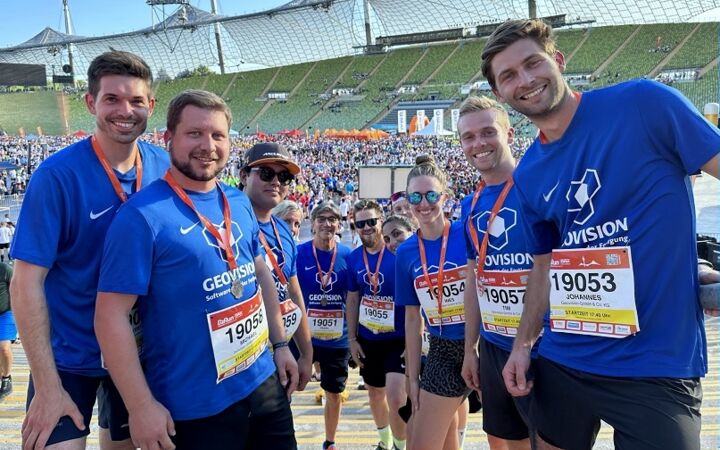 Geovision-Läufer beim B2Run in München 2023