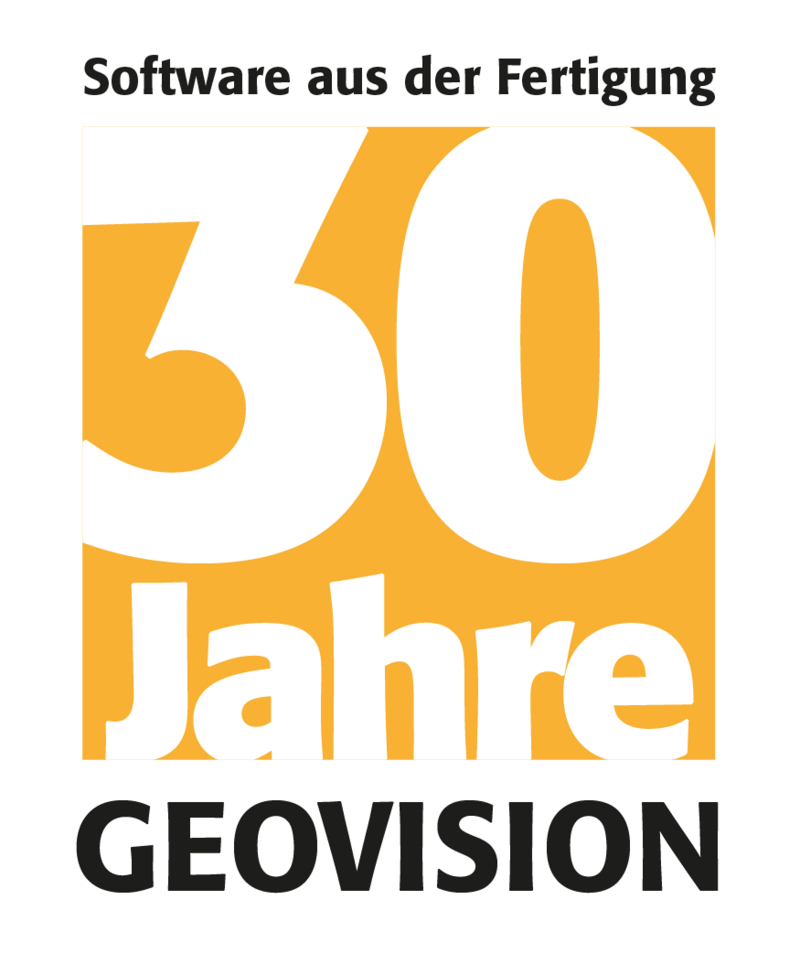 Logo 30 Jahre GEOVISION – Software aus der Fertigung