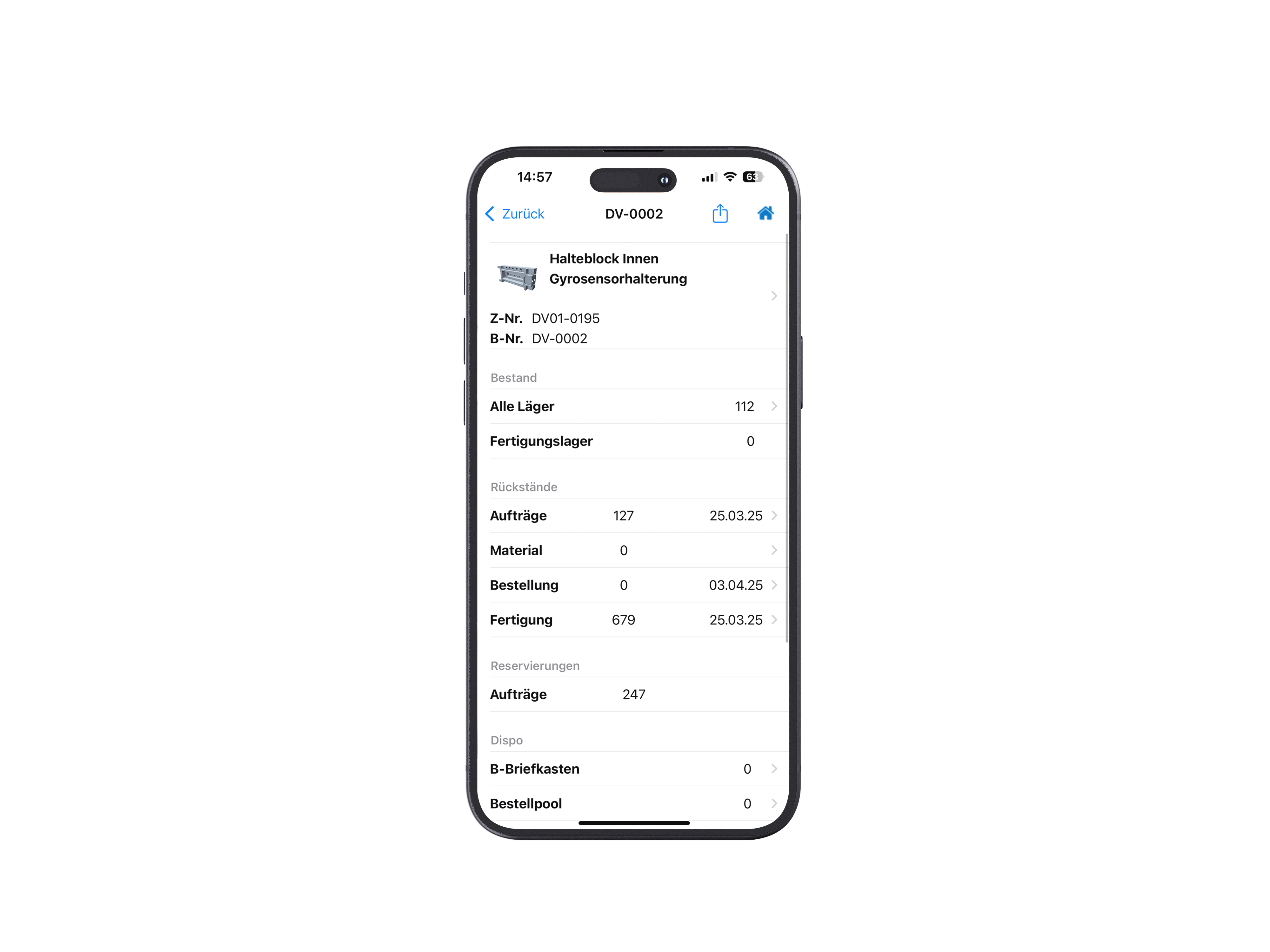 Mobiles Lagermanagement mit LagerMobile: Live-Buchungen per iPhone